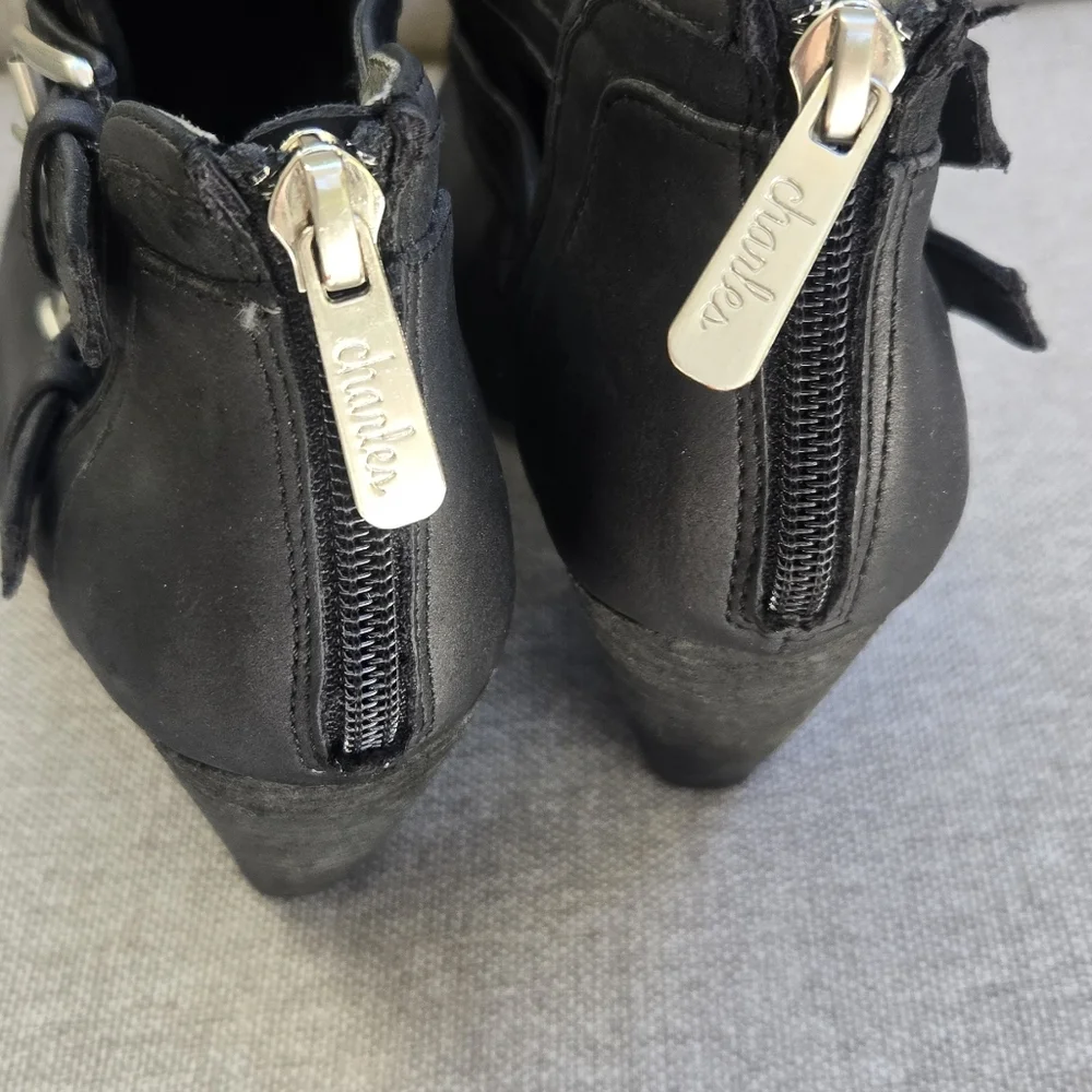 Charles By Charles David Black Western Booties